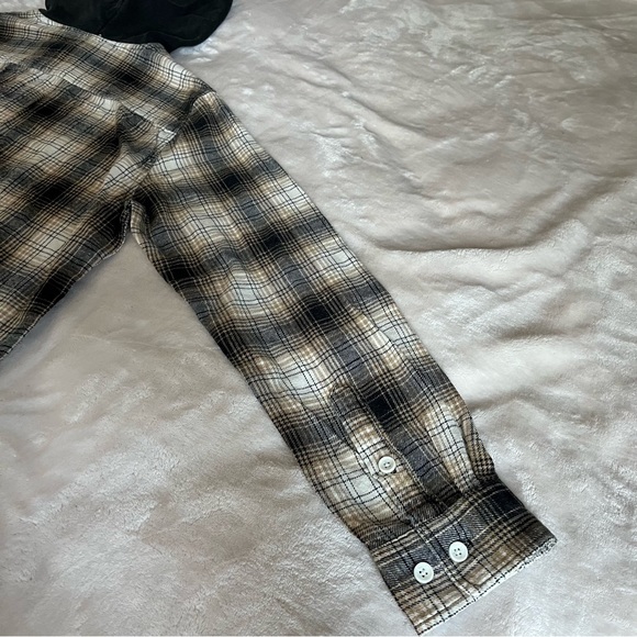 PacSun Lumber Plaid Long Sleeve Hooded Shirt - Picture 9 of 13